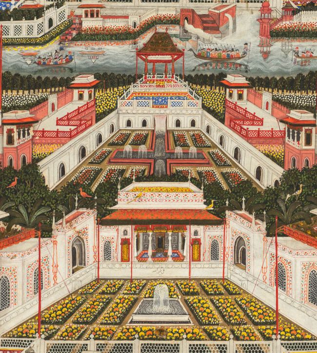 Indian Palace Wallpaper - Multicolor