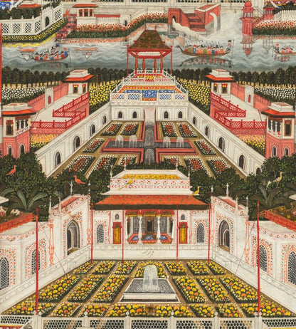 Indian Palace Wallpaper - Multicolor