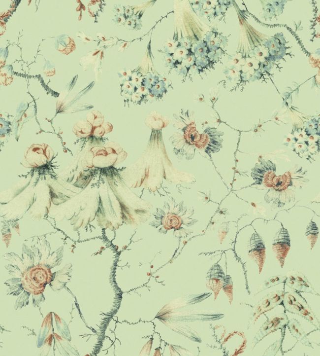 Grandma's Tapestry Wallpaper - Green
