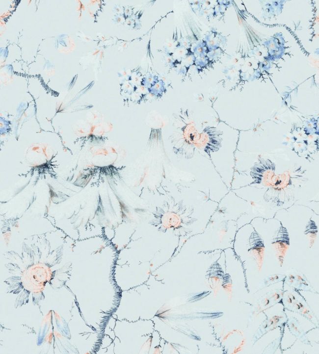 Grandma's Tapestry Wallpaper - Blue