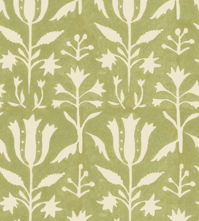 Tulipan Wallpaper - Green