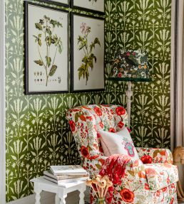 Tulipan Room Wallpaper - Green