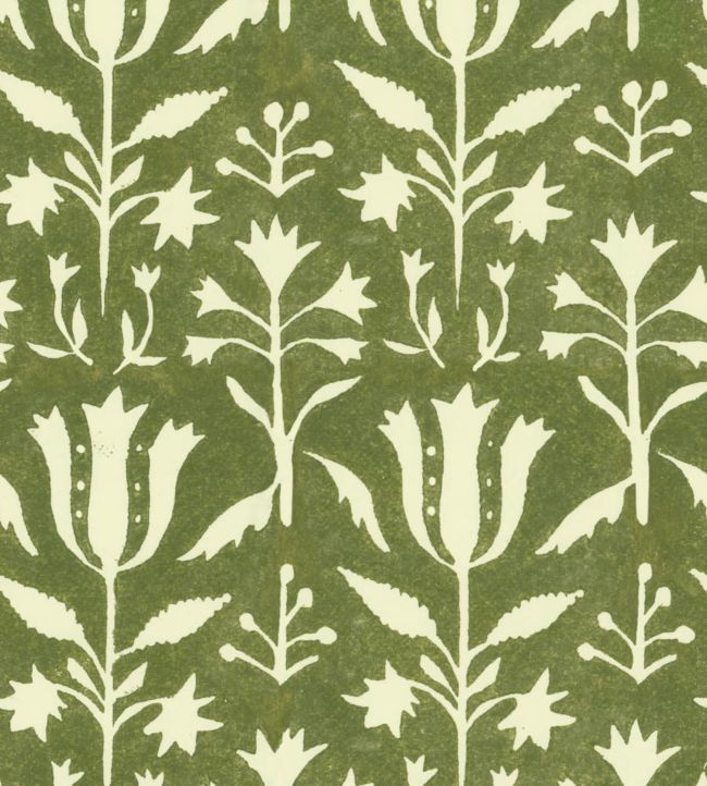 Tulipan Wallpaper - Green 