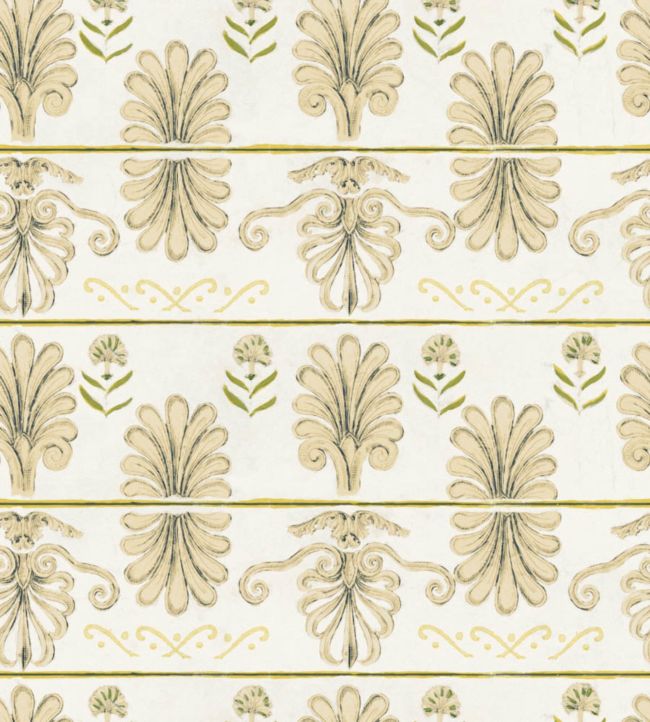 Mykonos Villa Wallpaper - Cream 