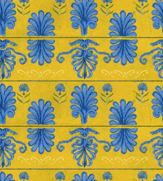 Mykonos Villa Wallpaper - Yellow