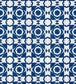 Aegean Tiles Wallpaper - Blue