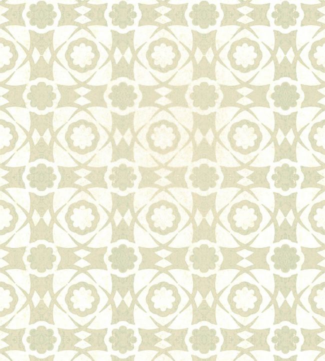 Aegean Tiles Wallpaper - Cream