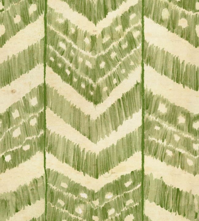 Turkish Ikat Wallpaper - Green 