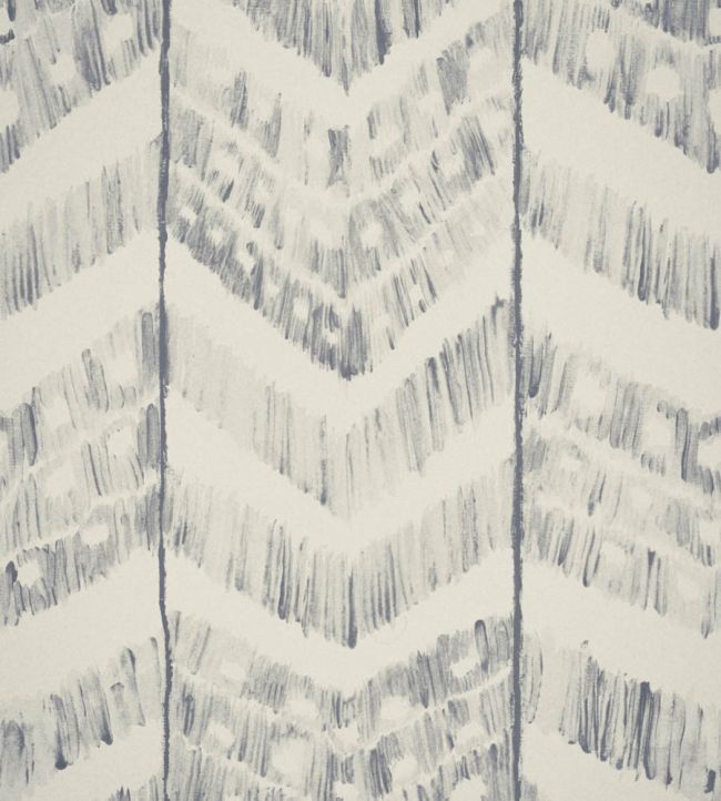 Turkish Ikat Wallpaper - Silver 
