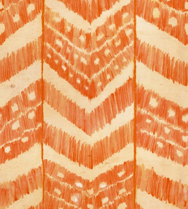 Turkish Ikat Wallpaper - Orange 