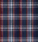 Seaport Plaid Wallpaper -  Blue 