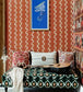 Vintage Ikat Room Wallpaper - Sand