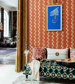 Vintage Ikat Room Wallpaper 2 - Sand