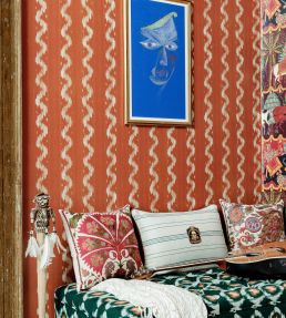 Vintage Ikat Room Wallpaper 3 - Sand