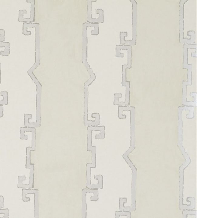 Shanghai Stripe Wallpaper - White 