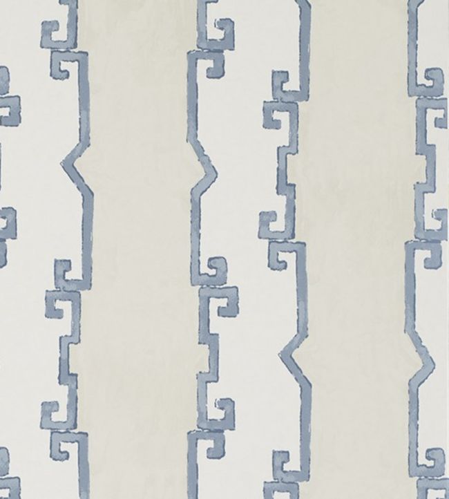Shanghai Stripe Wallpaper - Blue 