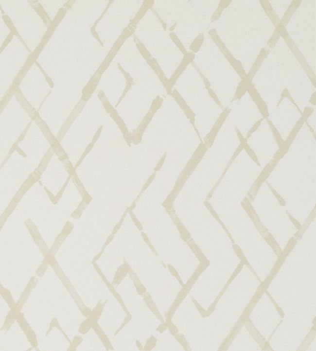 Fretwork Wallpaper - Cream