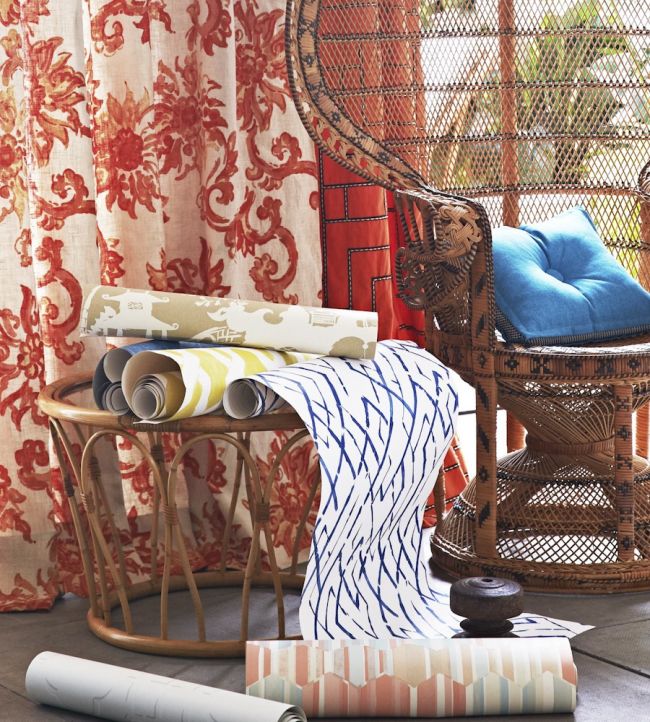 Tea Party Room Wallpaper - Red