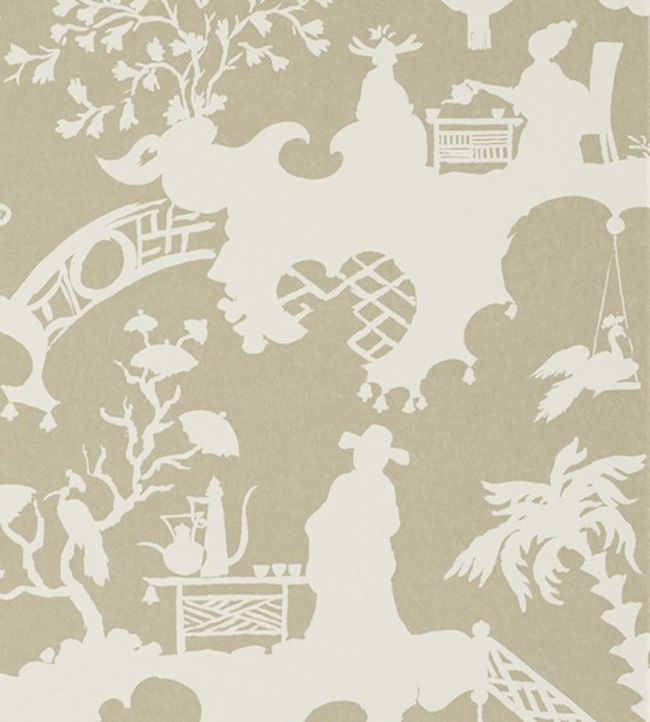 Tea Party Wallpaper - Yellow 