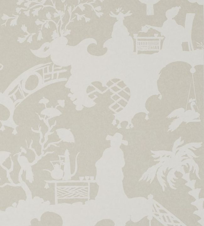 Tea Party Wallpaper - Sand 