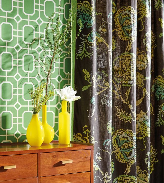 Pavilion Room Wallpaper - Green