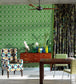 Pavilion Room Wallpaper 2 - Green