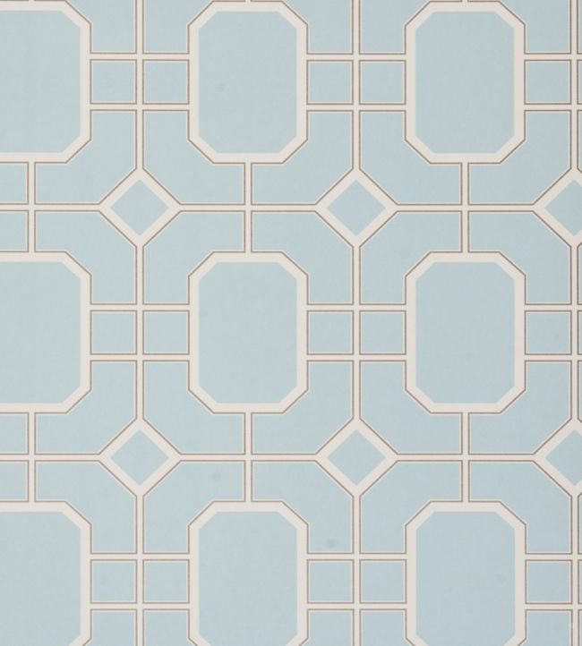 Pavilion Wallpaper - Blue 