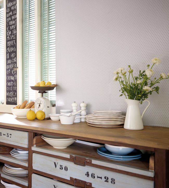 Apiary Room Wallpaper - Gray