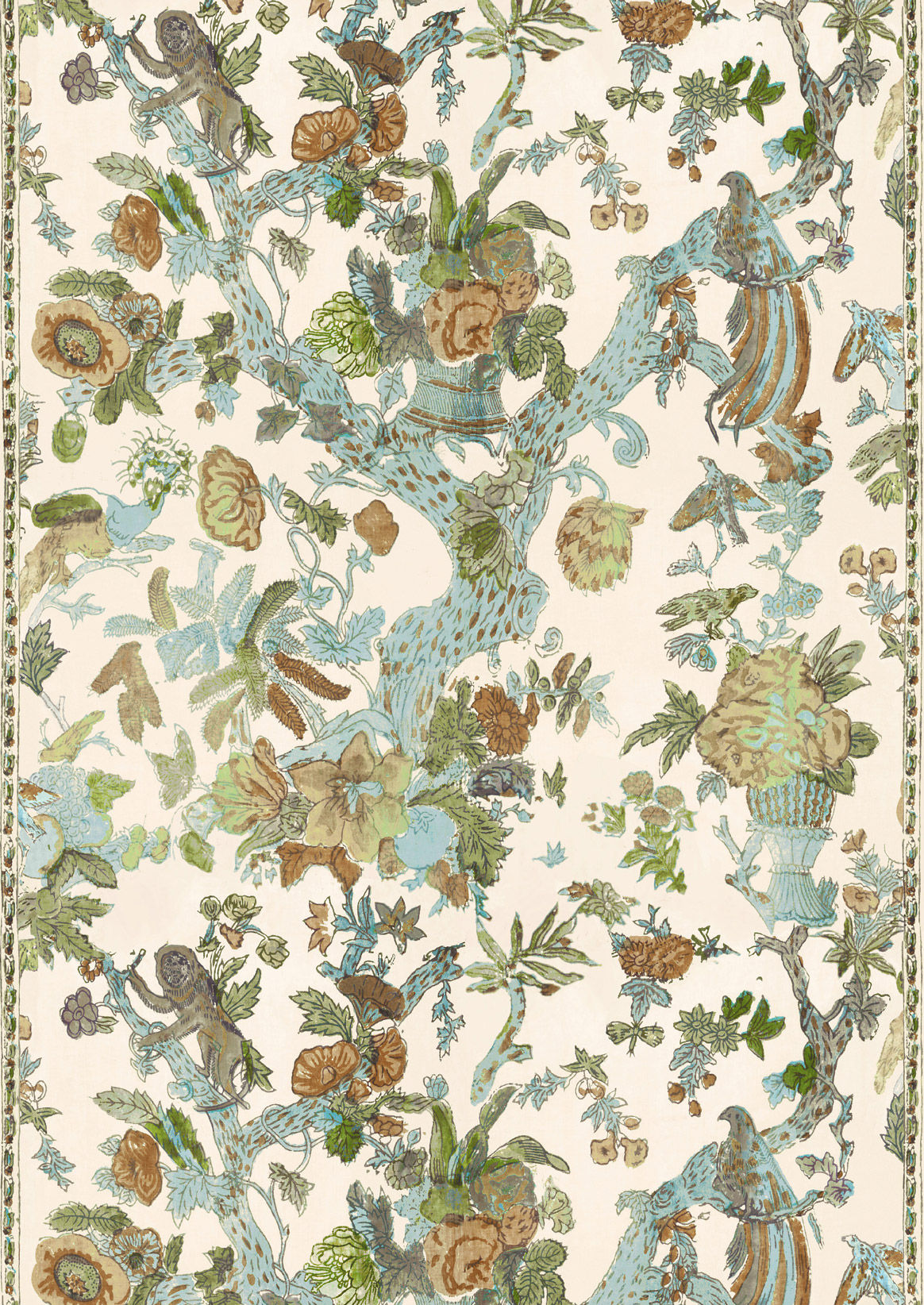 Wild Thing Fabric - Green - Floral Fabric