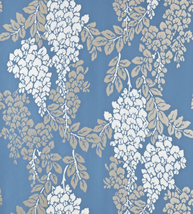 Wisteria Wallpaper - Chinese Blue - 2218 - Farrow & Ball