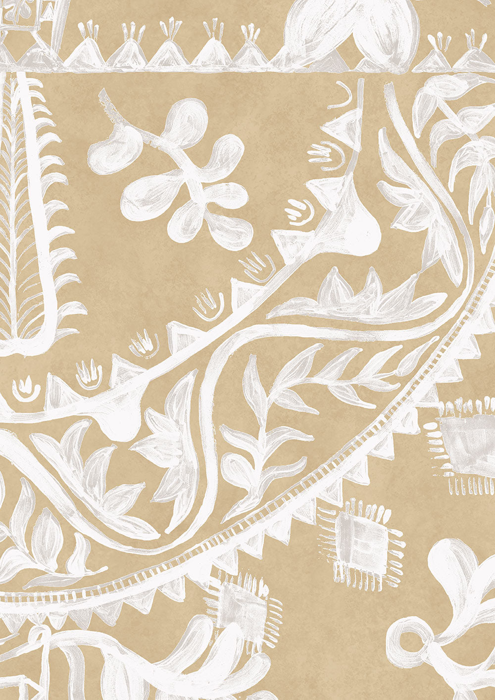 Womad Wallpaper - Sand - Lewis & Wood