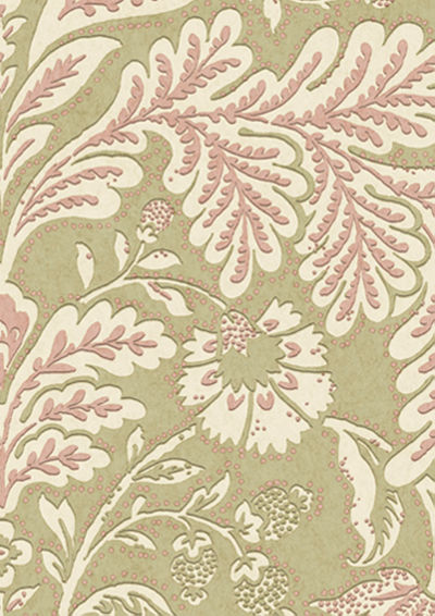 Wykeham Wallpaper - Spring Green - Lewis & Wood