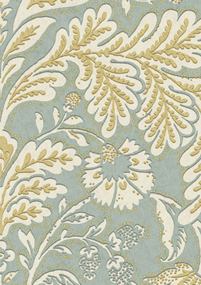 Wykeham Wallpaper - Summer Blue - Lewis & Wood