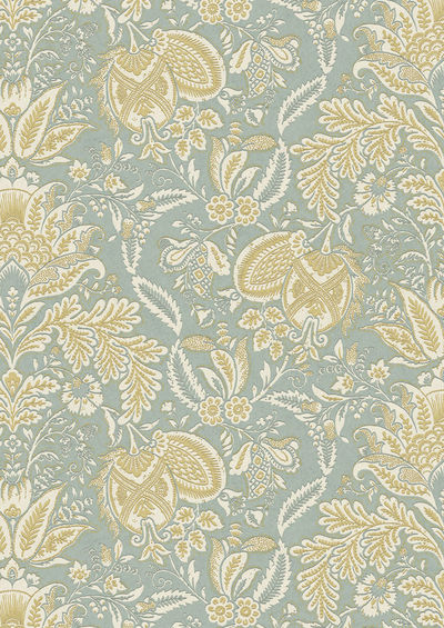 Wykeham Wallpaper - Summer Blue - Lewis & Wood