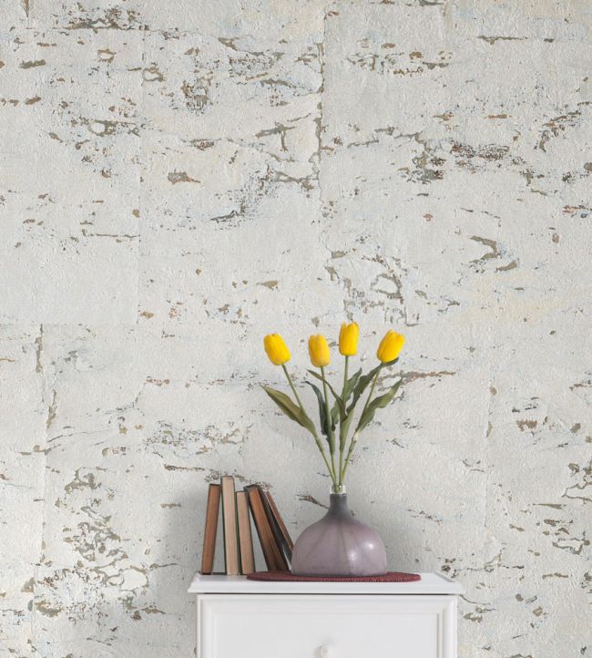 Zaniah Texture Room Wallpaper - Silver