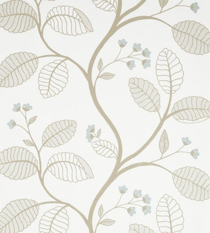 Celia Vine Wallpaper - White