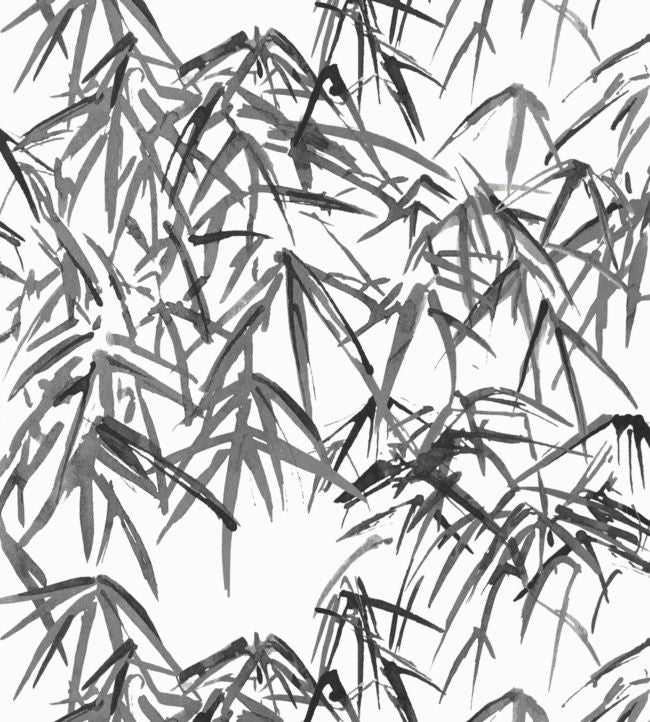 Kyoto Leaves Wallpaper - Black