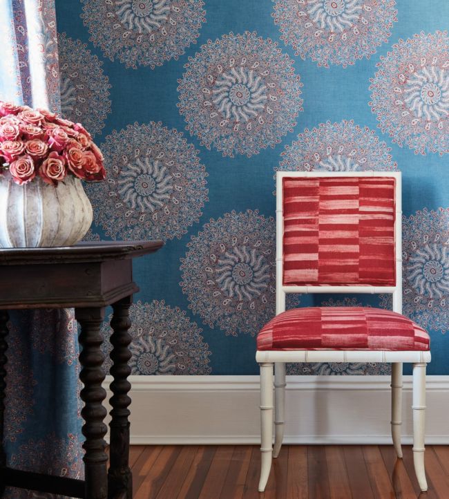 La Provence Room Wallpaper - Blue