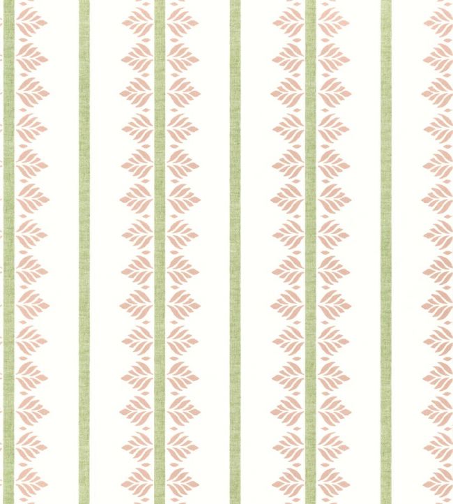 Fern Stripe Wallpaper - Pink
