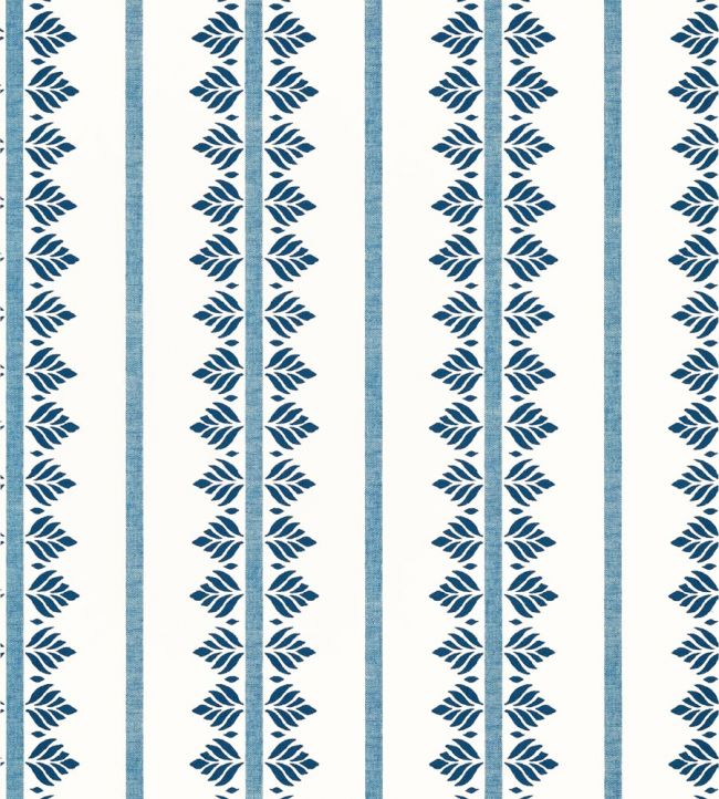 Fern Stripe Wallpaper - Blue