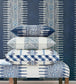 Javanese Stripe Room Wallpaper 2 - Blue