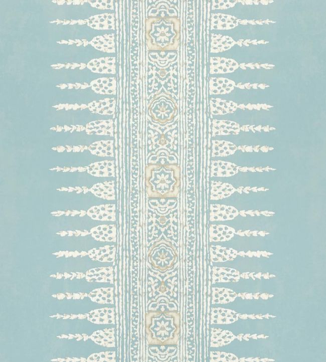 Javanese Stripe Wallpaper - Blue