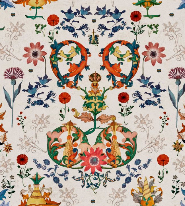 Transylvania Folk Wallpaper - Purple