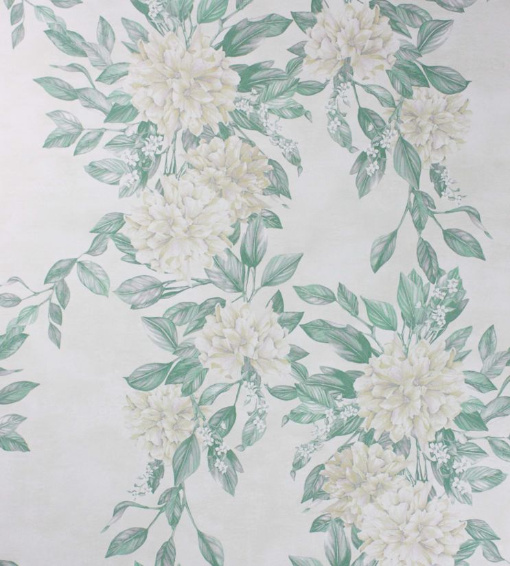 Rhodora Wallpaper - Green 