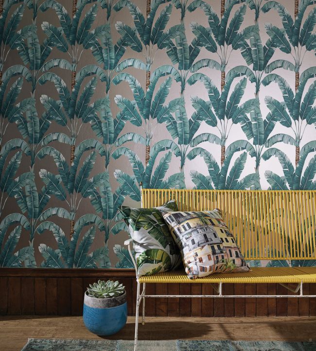 Palmaria Room Wallpaper - Green
