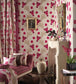 Fontette Room Wallpaper - Pink