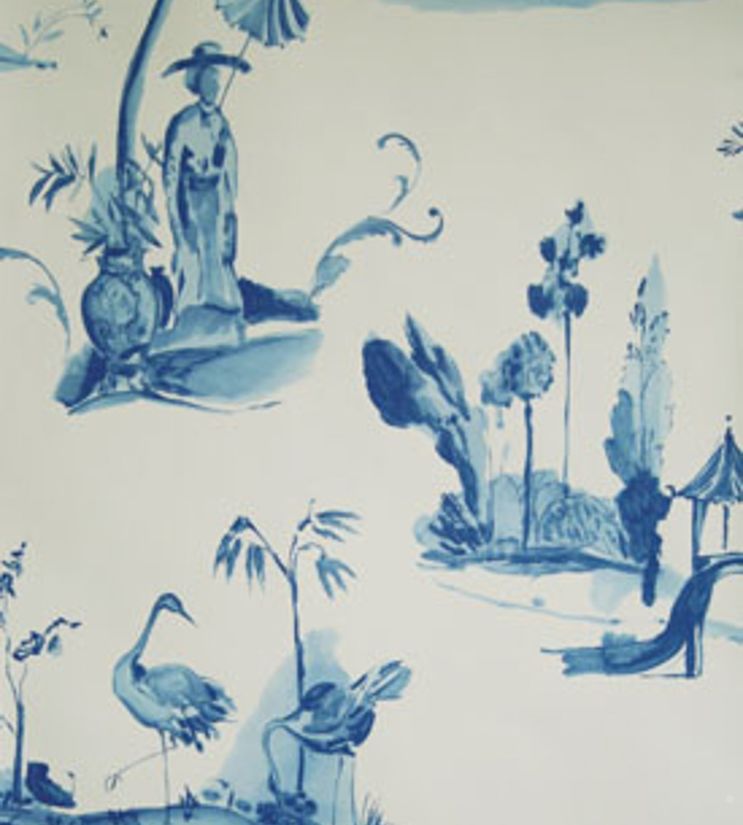 Palais Chinois Wallpaper - Blue 