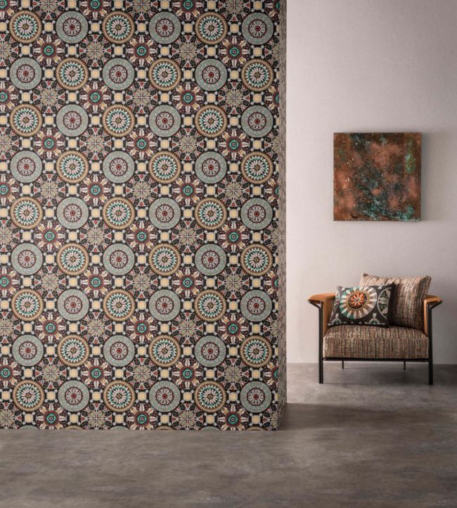 Rosetta Room Wallpaper - Brown
