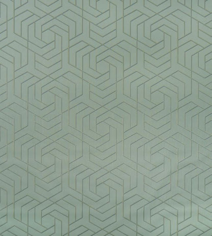 Hexagon Trellis Wallpaper - Teal