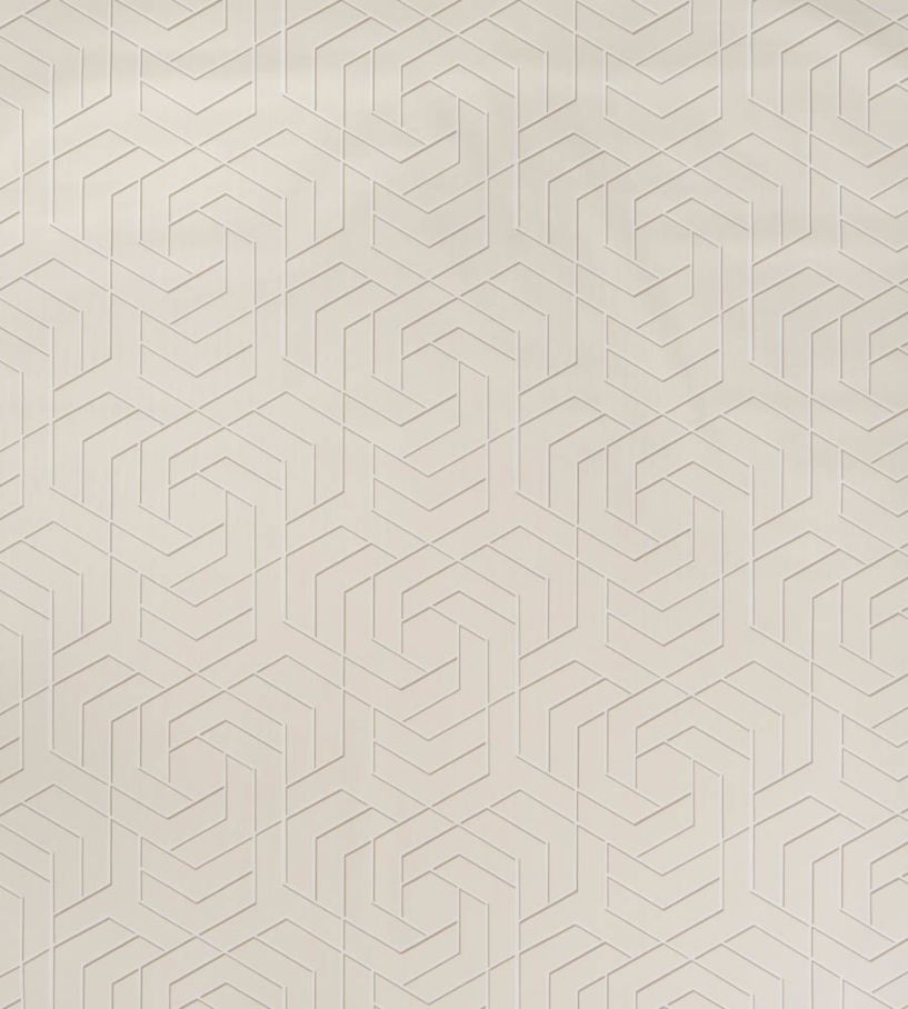 Hexagon Trellis Wallpaper - Cream
